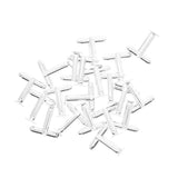 Max 20 Pieces Silverwhite DIY Cufflink Findings Cuff Link Blanks Backs Pad Base