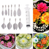 Max 1 Set Metal 3D Gelatin Jelly Art Pudding Cake Decorating Needles Tools B