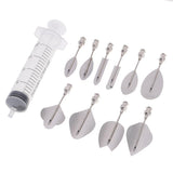 Max 1 Set Metal 3D Gelatin Jelly Art Pudding Cake Decorating Needles Tools B