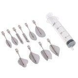 Max 1 Set Metal 3D Gelatin Jelly Art Pudding Cake Decorating Needles Tools B