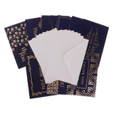 Max 9pcs golden stamping christmas wish card greeting card thank you card
