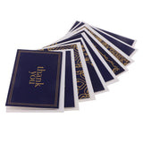 Max 9pcs golden stamping christmas wish card greeting card thank you card