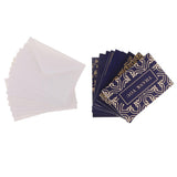 Max 9pcs golden stamping christmas wish card greeting card thank you card