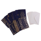 Max 9pcs golden stamping christmas wish card greeting card thank you card