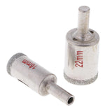 Maxbell Diamond Hole Saw Drill Bit, 10 Pieces Tile Hole Saws Hollow Core Extractor Remover Tools for Glass, Porcelain, Ceramic, Granite and etc (8-50mm)