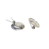 Max 100 Pieces Brooch Blank Lapel Pin Badge Base Pin-Back Button Base 23MM Iron