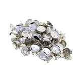 Max 100 Pieces Brooch Blank Lapel Pin Badge Base Pin-Back Button Base 23MM Iron
