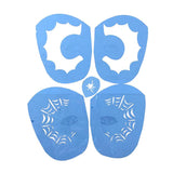 Max 1 Set Reusable Face Body Painting Stencil Template for Party Stage B 20x20cm
