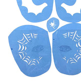 Max 1 Set Reusable Face Body Painting Stencil Template for Party Stage B 20x20cm