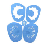 Max 1 Set Reusable Face Body Painting Stencil Template for Party Stage B 20x20cm