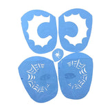 Max 1 Set Reusable Face Body Painting Stencil Template for Party Stage B 20x20cm