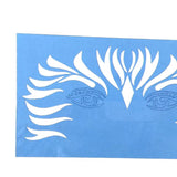 Max 1 Set Reusable Face Body Painting Stencil Template for Party Stage C 20x12cm