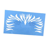 Max 1 Set Reusable Face Body Painting Stencil Template for Party Stage C 20x12cm