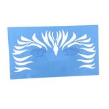 Max 1 Set Reusable Face Body Painting Stencil Template for Party Stage C 20x12cm