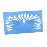 Max 1 Set Reusable Face Body Painting Stencil Template for Party Stage C 20x12cm