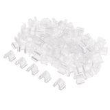 Max 100pcs Clear Rubber Band Ponyholder Beads Setting Findings Square 8x9x12mm
