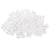 Max 100pcs Clear Rubber Band Ponyholder Beads Setting Findings Square 8x9x12mm
