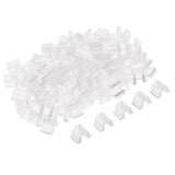 Max 100pcs Clear Rubber Band Ponyholder Beads Setting Findings Square 8x9x12mm