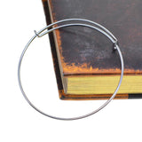 Max 12pcs 66mm adjustable Bangle Bracelet Blank Base for jewelry making  silver