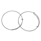 Max 12pcs 66mm adjustable Bangle Bracelet Blank Base for jewelry making  silver