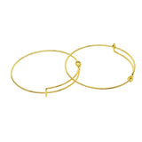 Max 12pcs 66mm adjustable Bangle Bracelet Blank Base for jewelry making  Golden