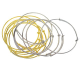 Max 12 Pack Blank Wire Adjustable Expandable Bangle Bracelet DIY Jewelry Making