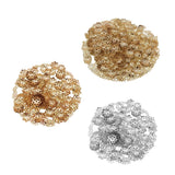 Max 300Pieces Iron Flower Beads Caps Beads Spacer for Jewelry Making 6mm Golden