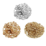 Max 300Pieces Iron Flower Beads Caps Beads Spacer for Jewelry Making 6mm Golden