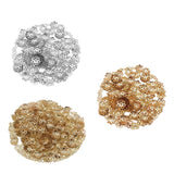 Max 300Pieces Iron Flower Beads Caps Beads Spacer for Jewelry Making 6mm Golden