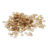 Max 300Pieces Iron Flower Beads Caps Beads Spacer for Jewelry Making 6mm Golden