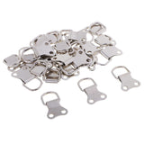 Maxbell 25 Pieces D-Ring Hooks Metal Solid Photo Frame Hanger Hanging Hooks for Photo Frame Picture Frame