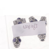 Maxbell 6 Pieces Tibetan Silver Hollowed Tube Spacer Beads for European Bracelet DIY