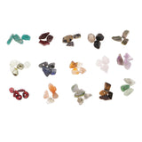 Maxbell 15 Colors Lots Mixed Gemstone Chips Beads For Jewelry Making Bracelet Crafts