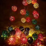 Max 10pcs 3cm Wicker Rattan Balls Xmas Wedding Party Decorative Crafts coffee