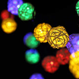 Max 10pcs 3cm Wicker Rattan Balls Xmas Wedding Party Decorative Crafts coffee