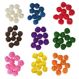 Max 10pcs 3cm Wicker Rattan Balls Xmas Wedding Party Decorative Crafts white