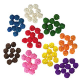 Max 10pcs 3cm Wicker Rattan Balls Xmas Wedding Party Decorative Crafts white
