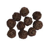 Max 10pcs 3cm Wicker Rattan Balls Xmas Wedding Party Decorative Crafts coffee