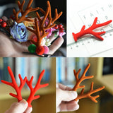 Max Decorative Reindeer Elk Antlers For Jewelry Making Hair Accessory DIY Crafts