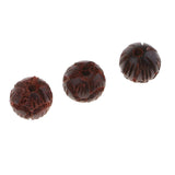 Maxbell Sandalwood Carving Lotus Round Wood Mara Beads Sapcer Beads DIY Jewelry 8mm