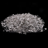 Maxbell 1 Box Metal Safety Pins Silver Tone Small 1.69 inch Sewing Accessory 40Pcs