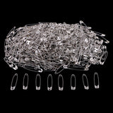 Maxbell 1 Box Metal Safety Pins Silver Tone Small 1.69 inch Sewing Accessory 40Pcs