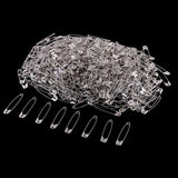 Maxbell 1 Box Metal Safety Pins Silver Tone Small 1.69 inch Sewing Accessory 40Pcs