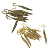 Max 10 Pieces Vintage Feather Bookmark Hooks Beading Book Marks Findings  Bronze