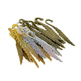 Max 30/18Pcs Beading Feather Bookmark With Loop Book Marker DIY Making 30 Pieces