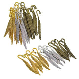 Max 30/18Pcs Beading Feather Bookmark With Loop Book Marker DIY Making 30 Pieces
