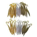 Max 30/18Pcs Beading Feather Bookmark With Loop Book Marker DIY Making 30 Pieces