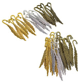Max 30/18Pcs Beading Feather Bookmark With Loop Book Marker DIY Making 30 Pieces
