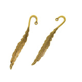 Max 30/18Pcs Beading Feather Bookmark With Loop Book Marker DIY Making 18 Pieces