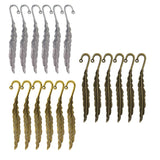 Max 30/18Pcs Beading Feather Bookmark With Loop Book Marker DIY Making 18 Pieces